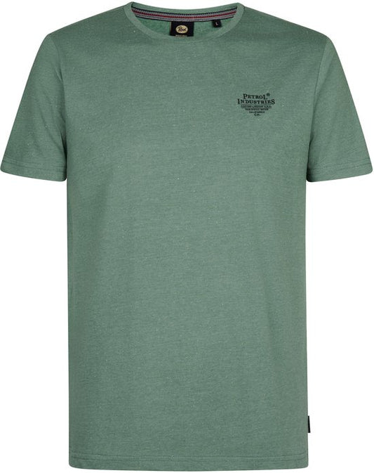 Petrol Industries – Herren-Logo-T-Shirt „Cosmos“ – Grün – Größe XXXL