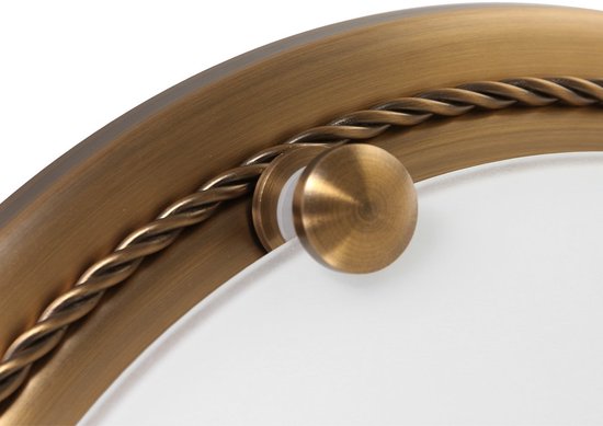 Deckenleuchte Steinhauer Belleron 2785BR Bronze Ø 29 cm mit 2 x E27-Fassungen, aus Glas und Metall, klassisches Design für den Innenbereich