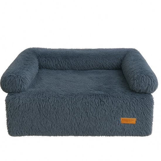 By Cee Cee Original Hundedeckenbank - Hundedeckenbank - Hundekorb - Premium - komplett abnehmbar - Dunkelgrau - 102x90 - Größe L