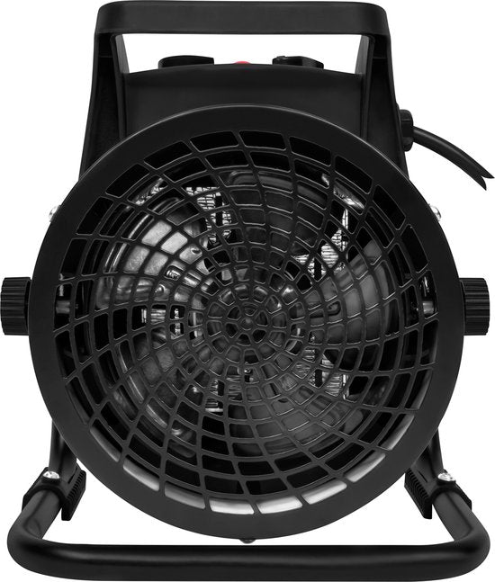 VONROC Elektroheizgerät - Strahlheizgerät - Heizlüfter - Keramik - 3 Stufen: 1000W/2000W/Ventilator - für Räume bis zu 20m2 - weiß