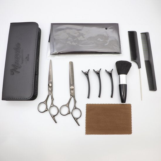 ProTrue 15-teiliges Friseurset - Friseurschere - Ausdünnungsschere - Coupe-Schere - Friseurscheren-Set