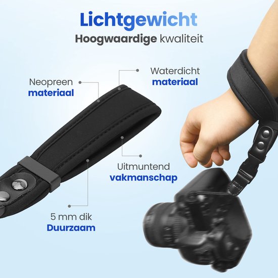 Garpex® Kamera-Handschlaufe – Komfortables Design – Verstellbares Handgelenkband