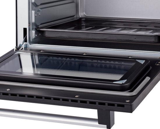 Tomado TEO3000B - Freistehender Backofen - 30 Liter - 1600 Watt - Heißluft - 3 Einschubebenen - Schwarz
