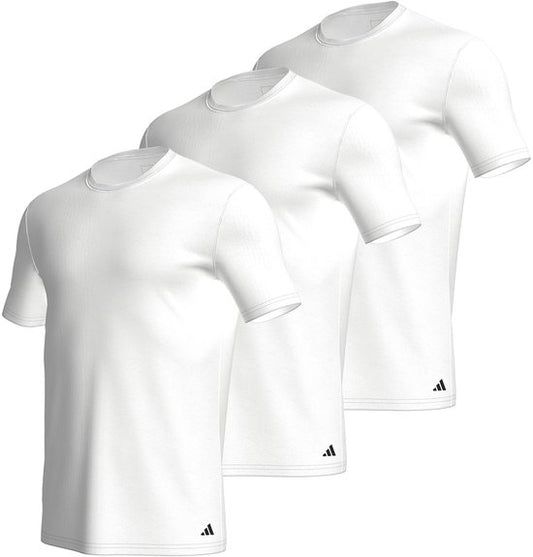Adidas Sportswear – Active Core Cotton – Rundhals-Shirts – Herren-Unterhemd – Weiß – Größe M