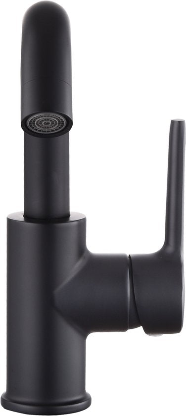 Inspire Cranes - Waschtischbatterie - Badbatterie - inklusive Anschlüsse - Schwarz