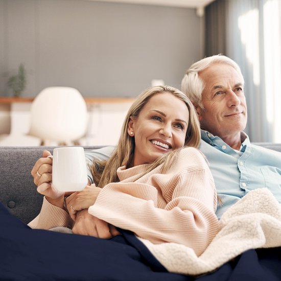 Auronic Electric Blanket - Wärmedecke - Sherpa Fleece - 9 Wärme- und Timer-Einstellungen - Decke - 200x180 - 2 Personen - Blau
