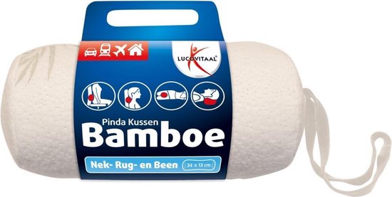 Lucovitaal Bambus Nackenkissen Weiß