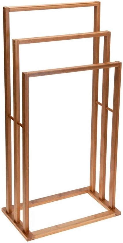 Handtuchhalter Bambus mit 3 Stangen - 40X24X82CM