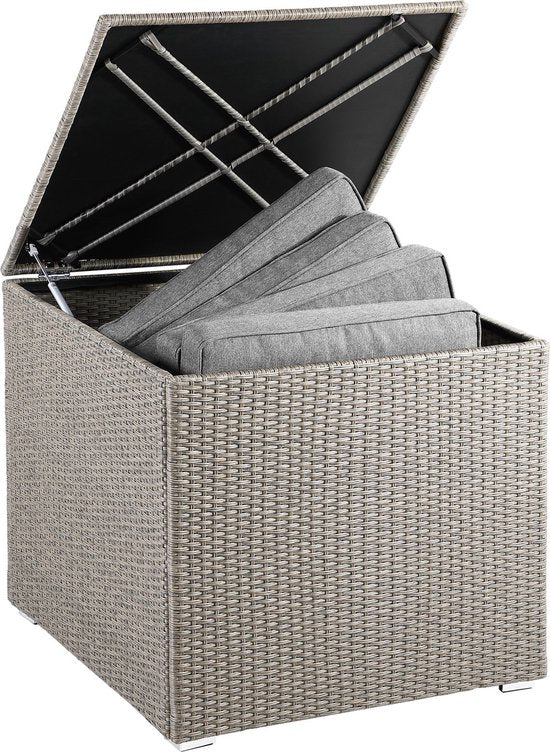 Casa Kissenbox - Gartenbox - Kissenaufbewahrungsbox - Creme - 75x75x70cm