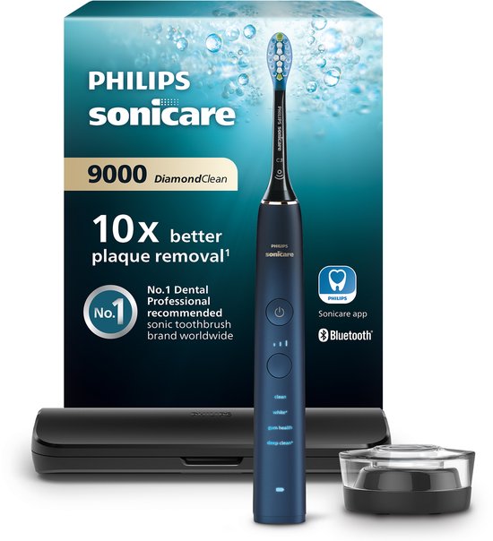 Philips Sonicare DiamondClean - Elektrische Zahnbürste - Aquamarin/Schwarz - Reiseetui - HX9911/88