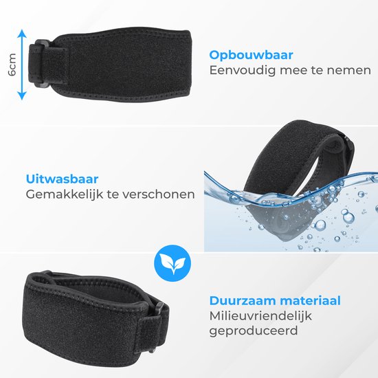 Nuvance - Ellenbogenschützer - Einheitsgröße - Tennisarmschützer - Ellenbogenschützer