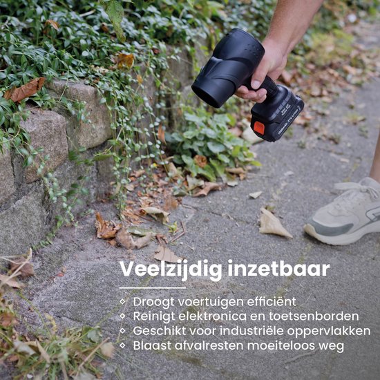 Nexxt Turbo Jet Blower Luftgebläse - Kabelloses Turbogebläse - Air Duster - Luftpistole Kompatibel mit anderen Batterien - 35.000 U/min - 550 G Luftdruck - 2000W