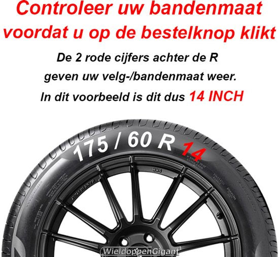 Gorecki Radzierblenden-Set Decente 14" Schwarz/Silber