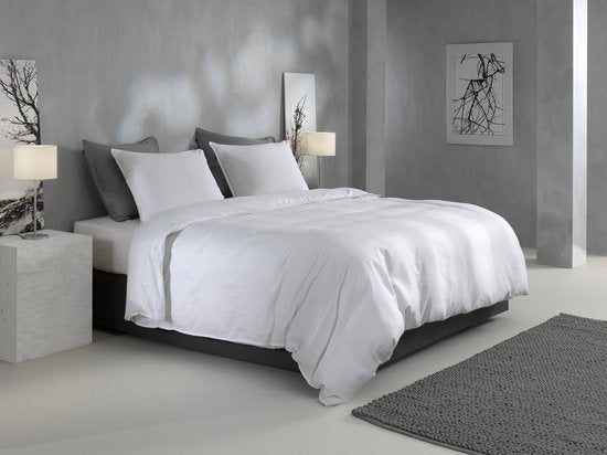 ZoHome Satinado Bettbezug - Doppel - 200x200/220 cm - Weiß