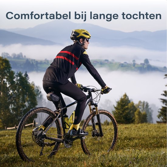 Proskill Unisex Fahrradsattel - 100% wasserdicht - Inkl. Satteldecke - Ergonomisch - Mit Federung - Rennrad - Gel - Mountainbike - Damen - Sattel - Zubehör - Schwarz