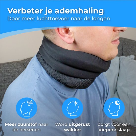 Nuvance - Anti Snore Neck Brace - Halskragen - Anti Snore Pillow - Inklusive eBook - Neck Brace - Reduziert Schnarchen - Neck Band - Anti Snore Produkte - Besserer Schlaf