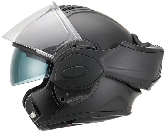 APEX MI200 Solid Matt Black System Helm - Größe XL - Helm
