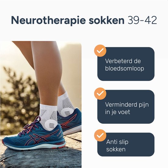 Alyze Neuropathie Socken - Größe 36-42 - Kompressionsstrümpfe - Medizinische Stützstrümpfe - Diabetes - Bett - Schlafsocken - Durchblutung & Laufen
