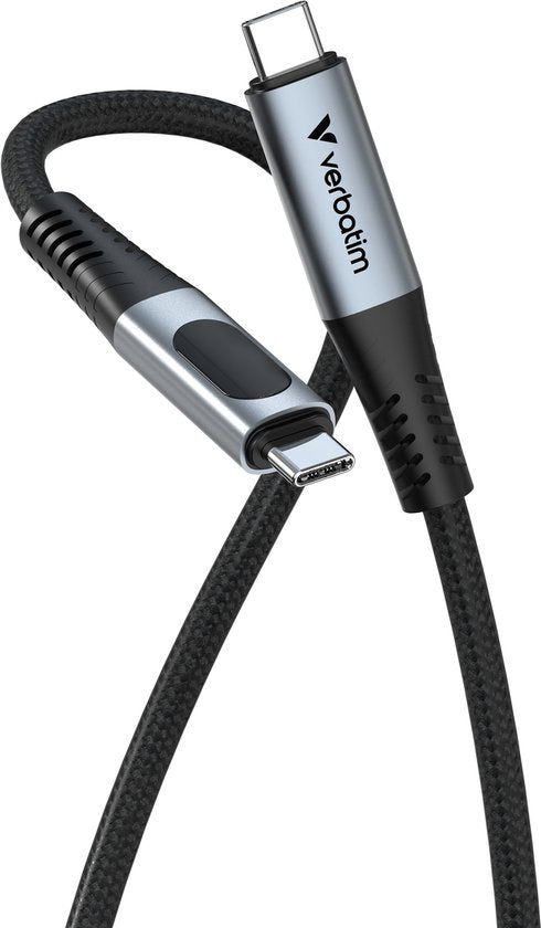 Verbatim Sync & Charge-Kabel USB-C auf USB-C, 40 Gb/s, 240 W, für Smartphones