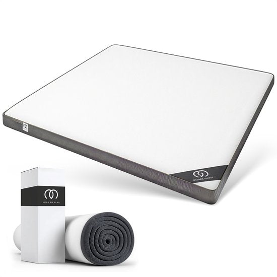 Sleeptime Twin Motion Topper 140 x 200 cm – Matratzenauflage – Hybrid-Gel-Memory-Schaum – mittlere Härte – 8 cm dick