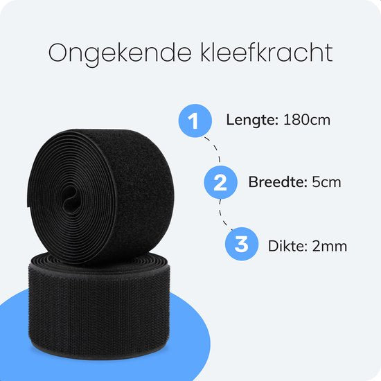 Luft Selbstklebendes Klettband - 180x5cm - Band - nähbar - Klettverschluss - Klettband