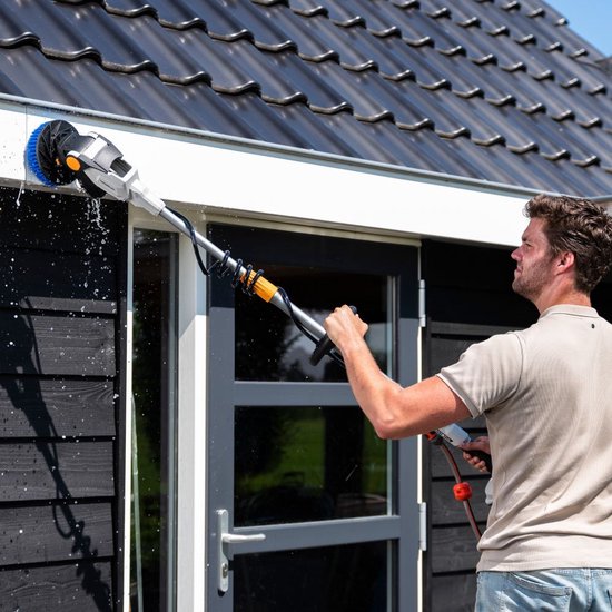 Batavia 18V Twin Brush Teleskop-Reinigungsbürste - Wasserdicht - Für Dächer, Solarpanels und Pools - Ohne Akku und Ladegerät