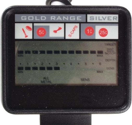 Velleman Metalldetektor, wasserdichte Suchspule 20 cm, LCD-Display, Suchtiefe 15 cm
