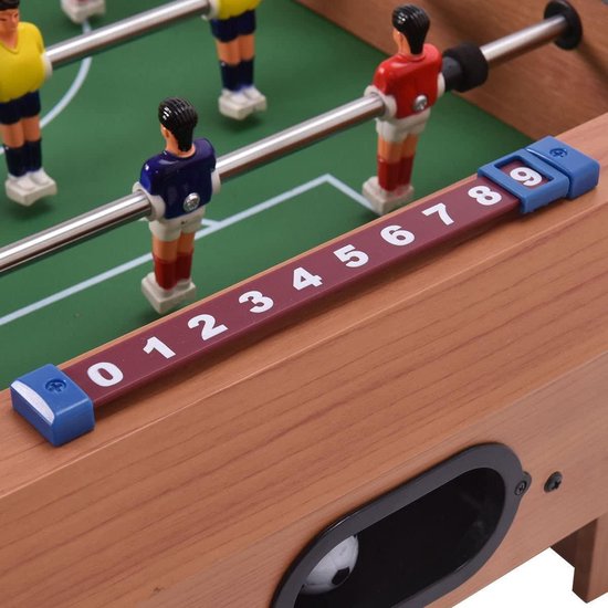 Tischfußballspiel - 68,58cm - Braun - 16-teilig - Tischfußball