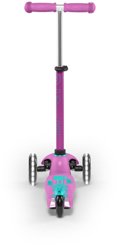 Micro Kinderroller Mini Micro Deluxe LED lavendel - verstellbarer Lenker.
