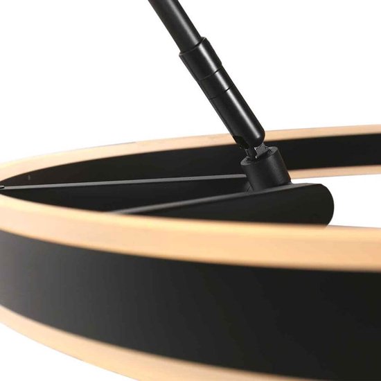 Steinhauer - Stehleuchte - Ringlux - schwarz - Metall - Bogenlampe - LED - 4130ZW