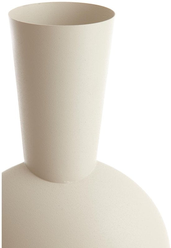 Light & Living Vase Kavandu – Weiß – 37,5 x 22 x 81 cm – Metall – Modern – Blumenvase – Wohnaccessoire – Dekorative Vase für das Wohn- oder Schlafzimmer