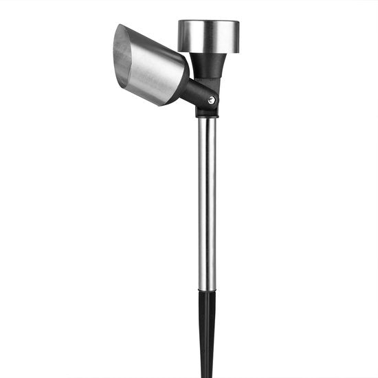 Monzana 6er Set LED Solar - Gartenleuchte - Edelstahl