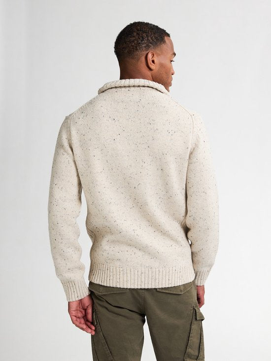 Petrol Industries – Herren-Strickpullover „Denver“ mit halbem Reißverschluss – Blau – Größe L