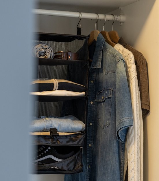 Hängende Packwürfel - faltbar - 4 Fächer - Kofferorganisator - Sunflake