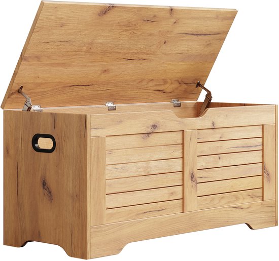 VDD – Aufbewahrungskiste – Spielzeugkiste – Deckenkiste – 100 cm breit – Eichenholz-Optik