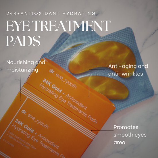 Dr. Eve Ryouth 24K Gold & Antioxidantien-Augencreme-Schwamm