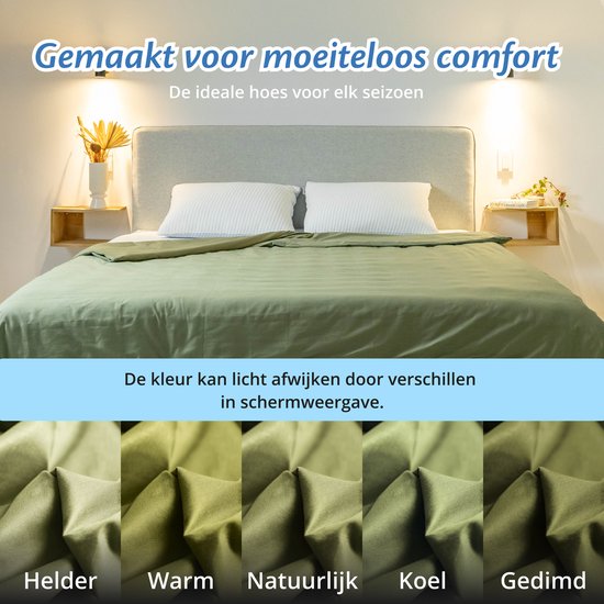 Bezug für Ellas Schmusedecke 150 x 200 CM - 7 KG & 9 KG - Bezugshülle aus 100% Bio-Baumwolle - Helles Olivgrün
