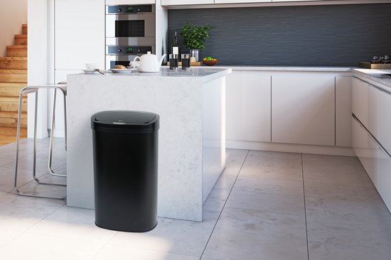 Umuzi Cleaning Touch Bin Mülleimer - 58 Liter - Schwarz - 70x29x41cm