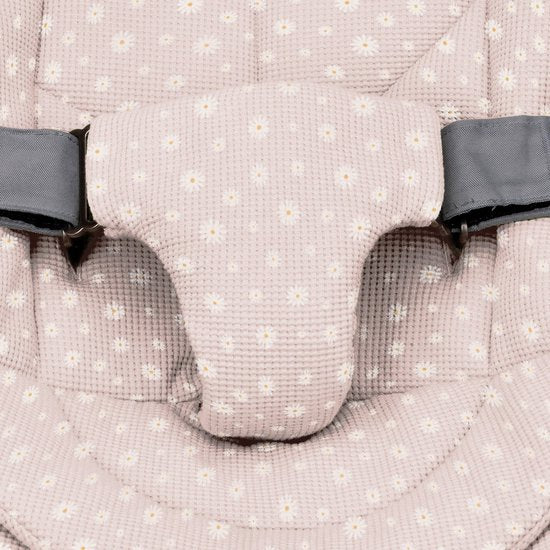 Ukje Wippstuhlbezug, passend für den Nuna Leaf Wippstuhl – Bezug mit wasserdichtem Futter zum Schutz Ihres Stuhls – Perfekte Passform – Leicht waschbar – Weiche Baumwolle – Rosa Waffelstoff