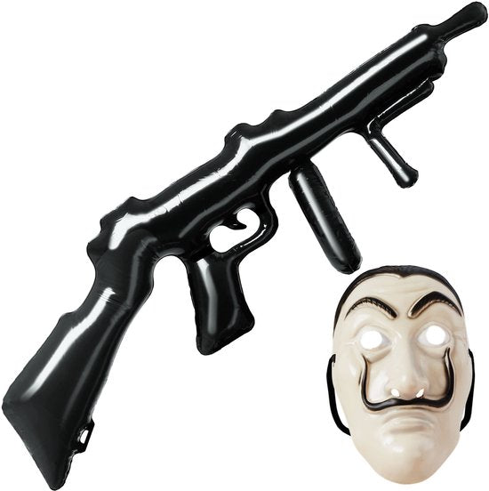 Dressforfun La Casa de Papel - Geldraub - Unisex Kostüm maskierte Bankräuber - M - Kostüm Karneval - Halloween - Verkleiden - Partykleidung - Karnevalskleidung - Party - Partykleidung