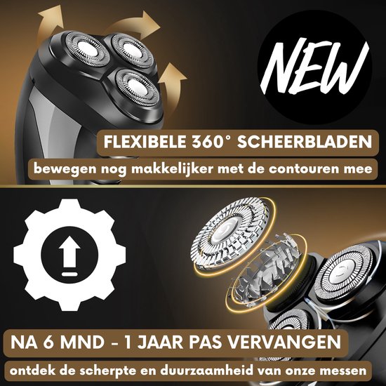 2-in-1-Rasierer mit Trimmer für Männer S1111 - Sansbeauté® - Nass & Trocken - Präzisionstrimmer - Elektrisch - Elektrischer Rasierer - Wasserdicht