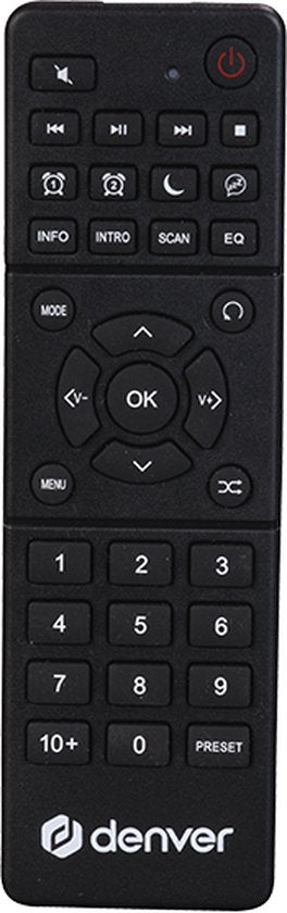 Denver DAB-Radio - Bluetooth - DAB+/ FM - CD - Holz - Braun