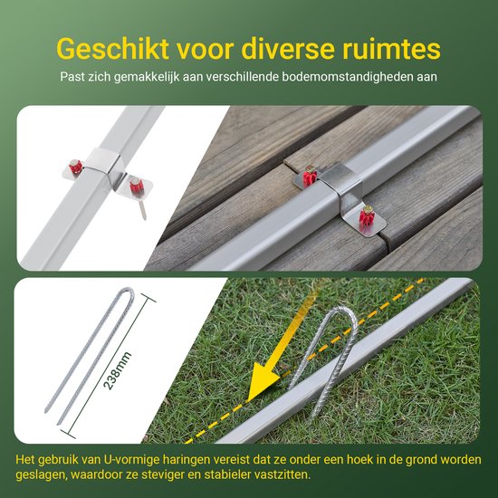 SoBuy KLS11-L-DG Gartenhaus, wasserdichte Aufbewahrung im Freien, Motorradunterstand mit Haken, Fahrrad- und Werkzeuggarage, Fahrradaufbewahrung, Stauraum, Grau, 159x219x165 cm