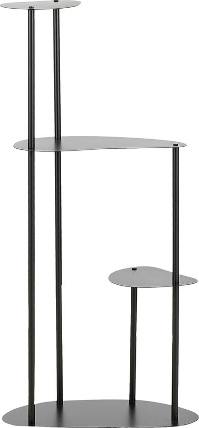 Mica Decorations Fonda Pflanztisch - L48 x B27 x H100 cm - Metall - Schwarz