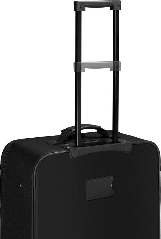 Juskys Trolley-Reisekoffer-Set / Kofferset Athen - 5-teilig - Schwarz