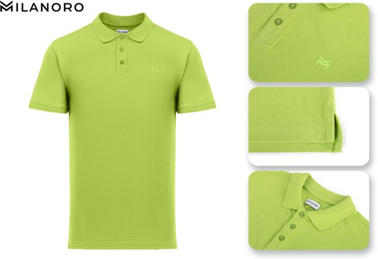 Milanoro - Elegantes Herren-Poloshirt - königsblau - XXL