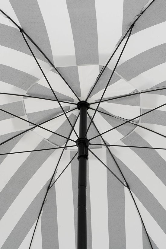 In The Mood Collection Osborn Sonnenschirm - H238 x Ø220 cm - Schwarz/Weiß