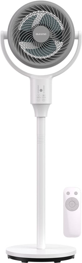 Auronic Standventilator - Boden und Tischventilator - 3 Geschwindigkeiten - Leise - Weiß