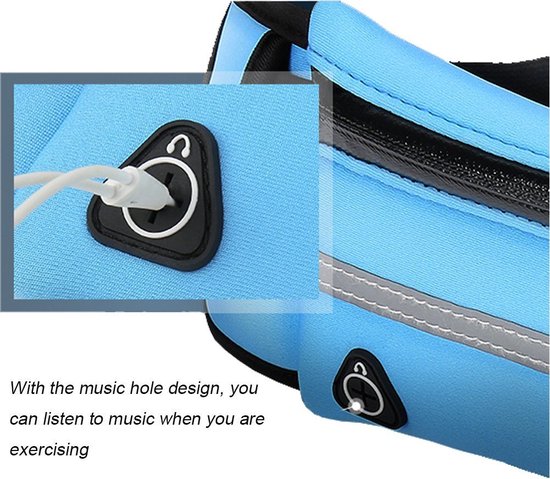 GarpexÂ® Laufgürtel - Hüfttasche - Lauftelefonhalter - Laufgürtel - Gürteltasche Damen und Herren - Laufen - Einheitsgröße - Schwarz