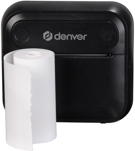 Denver Mini-Taschendrucker - Aufkleberdrucker - Thermopapier - Bluetooth - Mobiler Fotodrucker - MBP32B